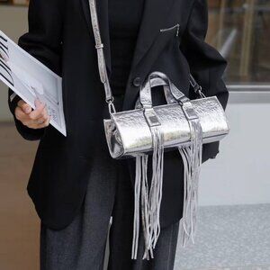 Fringe Muse — Genuine Leather Statement Bag. Women’s crossbody bag